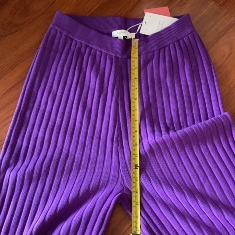 NWT The Frolic Maternity soft ribbed cardigan in purple set coord size 6 US - Picture 10 of 13